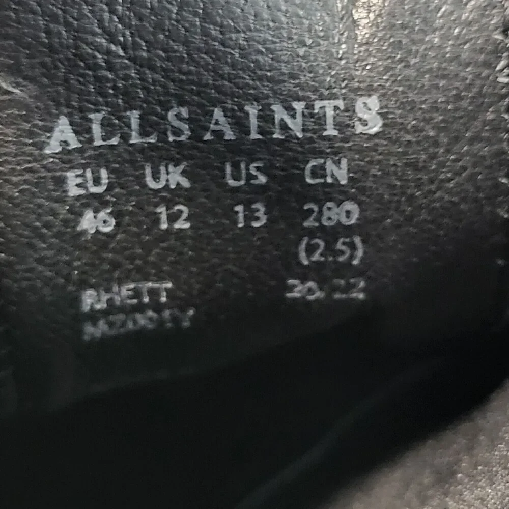 Allsaints Chelsea Boots Slip On Suede Leather
